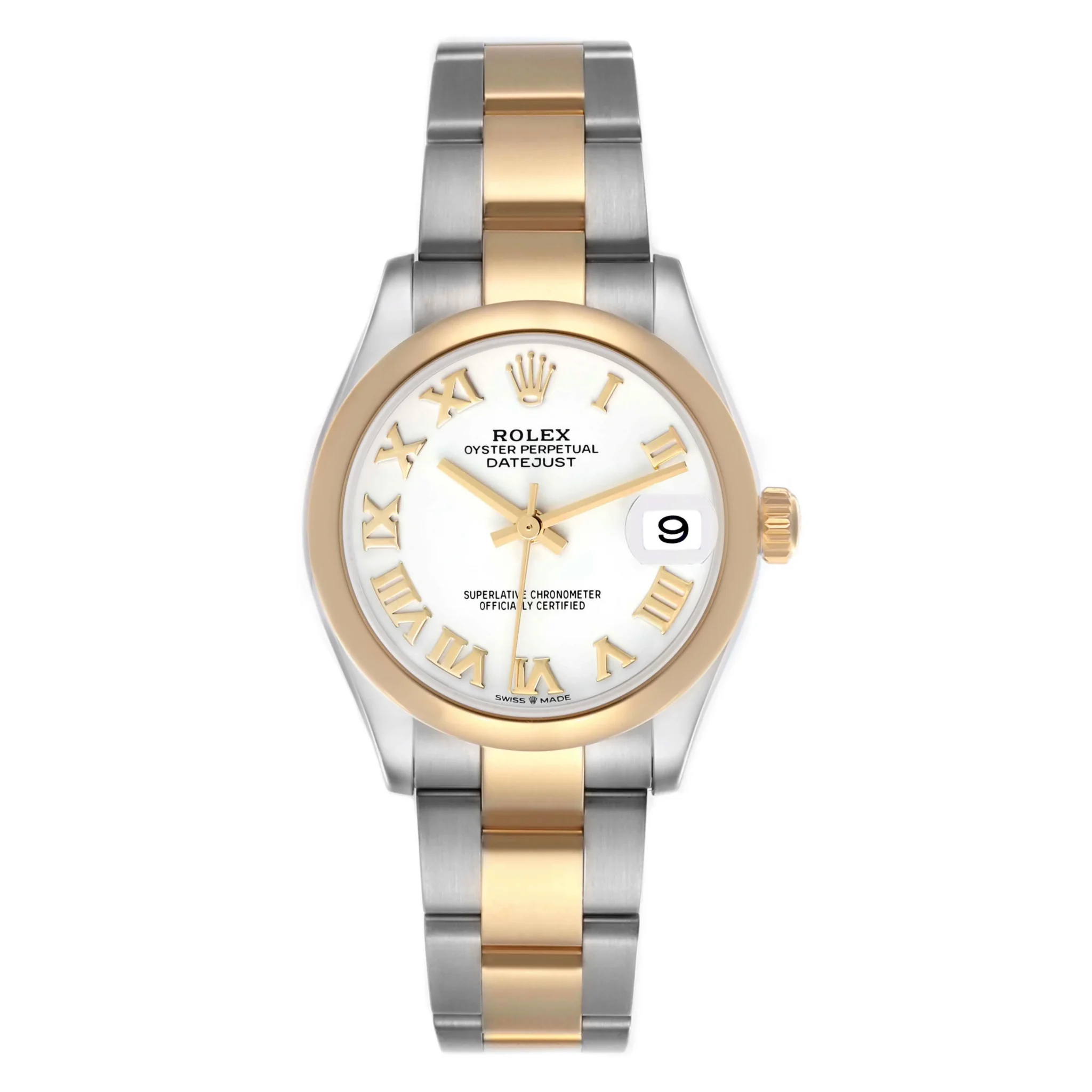 RLX Datejust m278243-0001/0002 31mm White Dial Yellow Rolesor Oyster Watch
