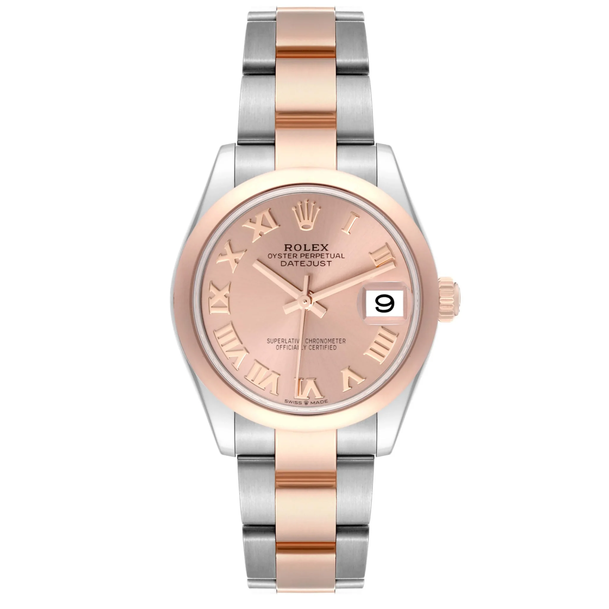 RLX Datejust m278241-0005/0006 Rose 31mm Dial Oyster Bracelet Watch