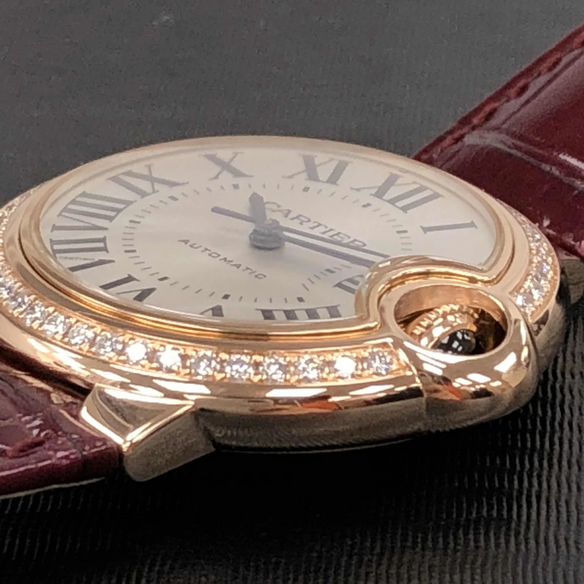 Cartier Ballon Bleu Bleu 18K Rose Gold Diamond 33mm WJBB0033 - United Luxury