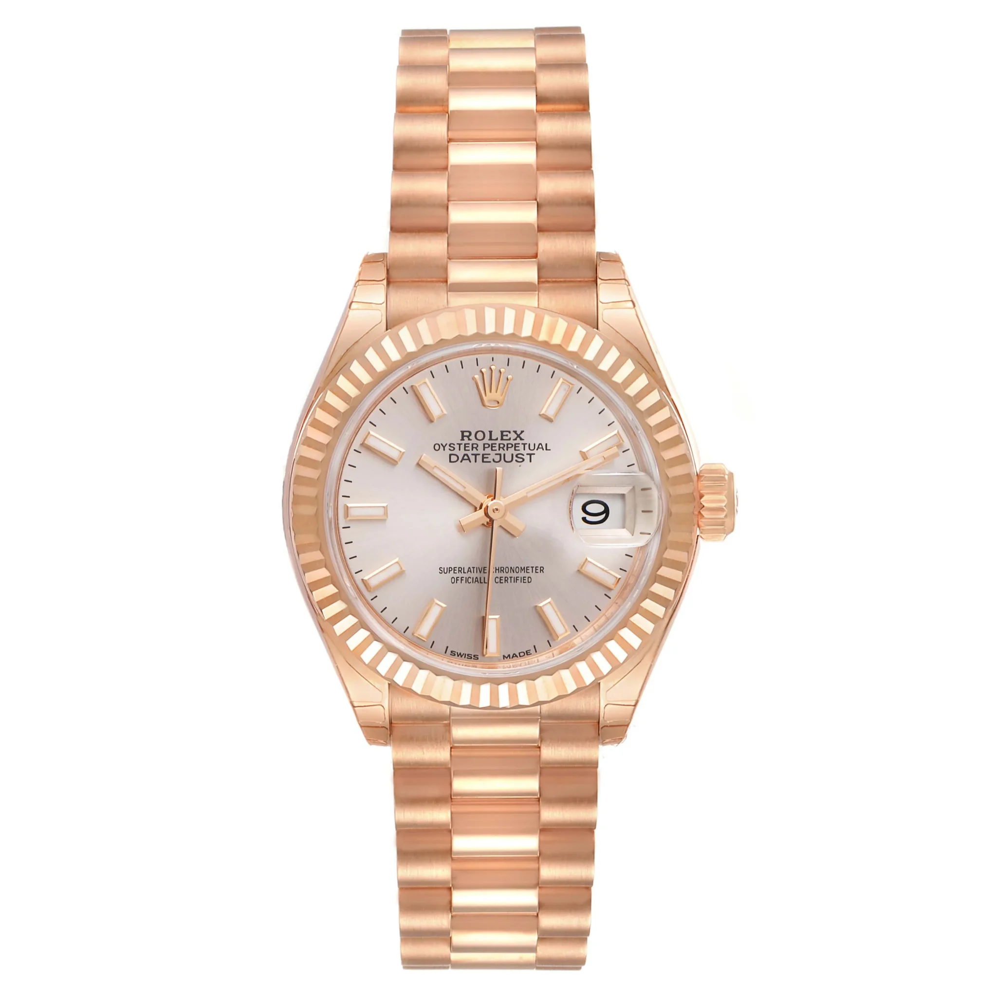 RLX Lady-Datejust 31mm 279175 Rose Dial President Everose Gold
