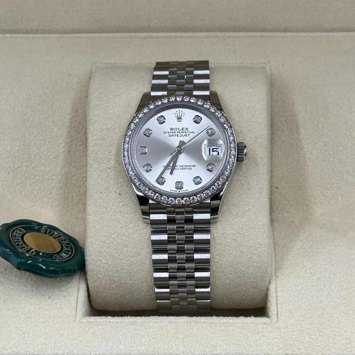RLX Datejust m278384RBR-0033/0034 Silver 31mm Dial Oyster Watch