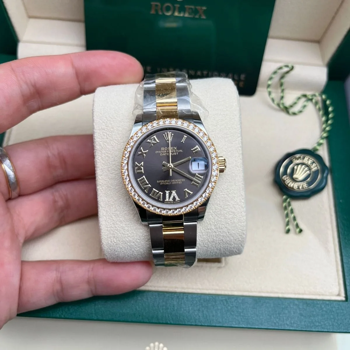 RLX Datejust m278383RBR-0017/0018 31mm Dark Grey Dial Oyster Bracelet