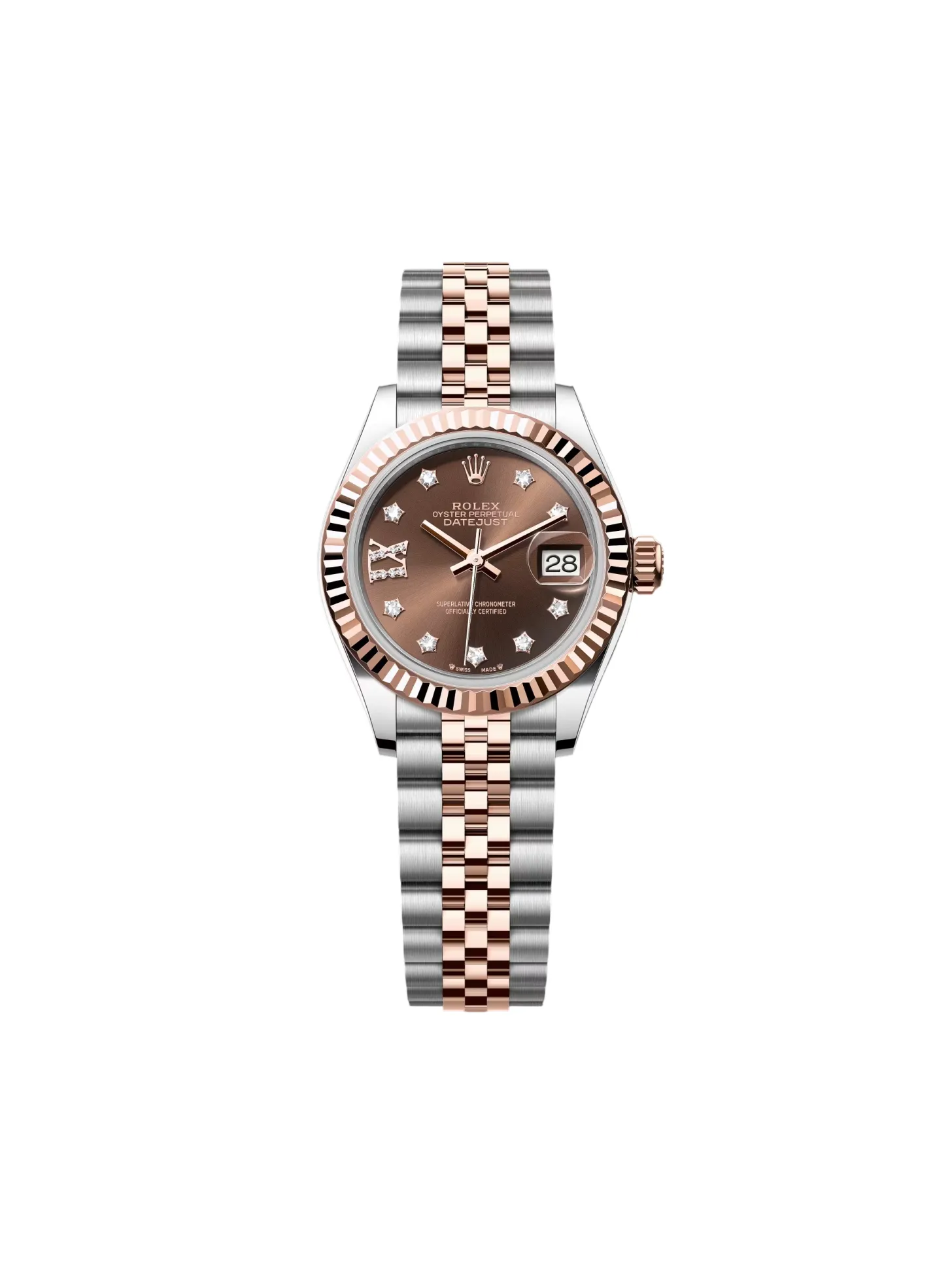 RLX Lady-Datejust 31mm 279171 Chocolate Diamond Oyster Stainless Steel and Rose Gold