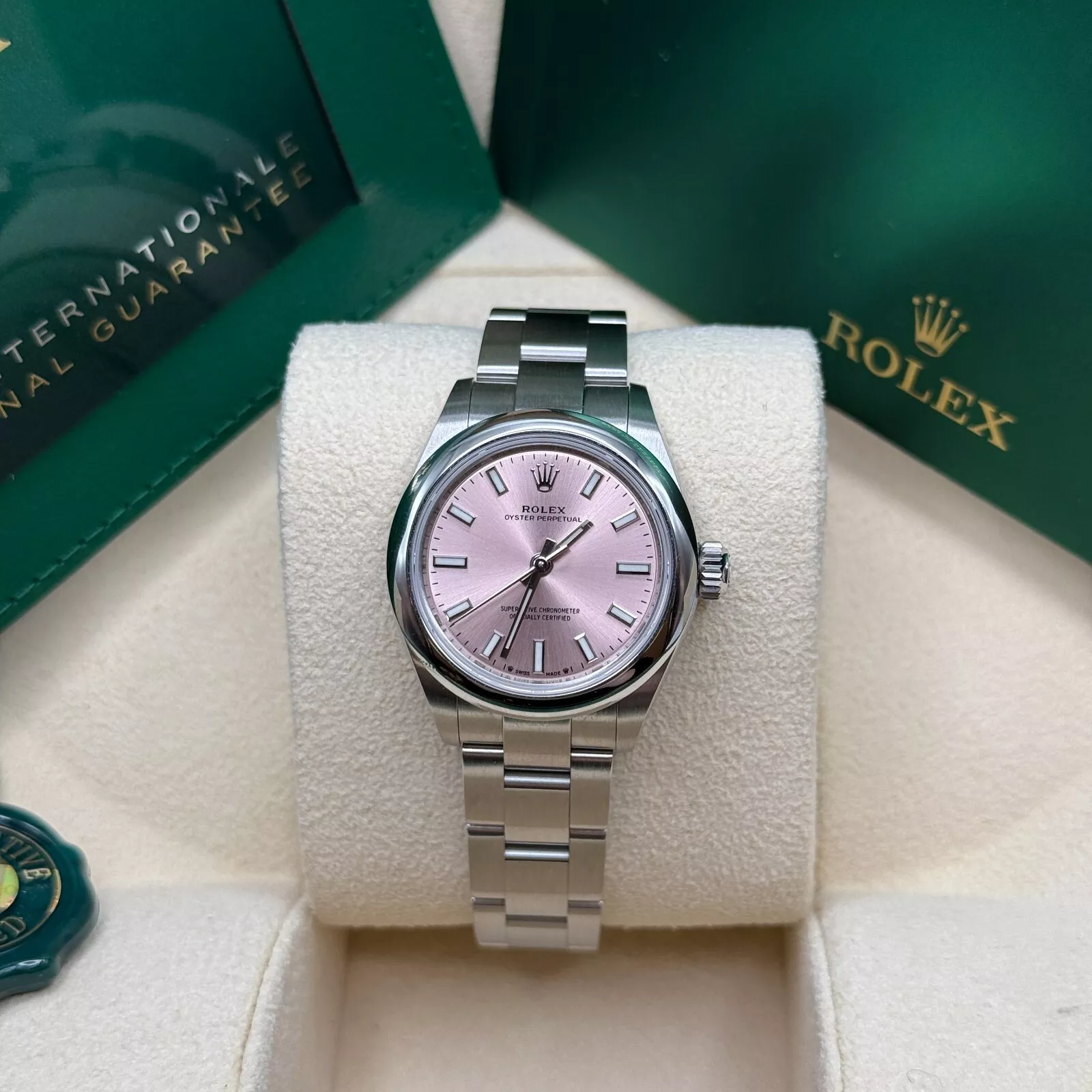 RLX Oyster Perpetual 31mm 277200-0009 Pink Dial Oyster Bracelet Watch
